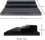 [UK Warehouse] Minifigures Figure Display Case - 3-Tier Clear Acrylic Dustproof Black, Grey