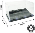[UK Warehouse] Minifigures Figure Display Case - 3-Tier Clear Acrylic Dustproof Black, Grey