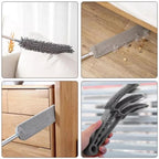 [UK Warehouse] 9pcs Extendable Feather Duster Long Telescopic Duster Magic Static Duster Brush