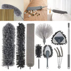 [UK Warehouse] 9pcs Extendable Feather Duster Long Telescopic Duster Magic Static Duster Brush