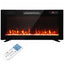 [UK Warehouse] Ultra-Thin Electric Fire Wall Mounted/Recessed/Freestanding 92cm/36 inch Electric Fireplace with 12 Colours, 5 Brightness