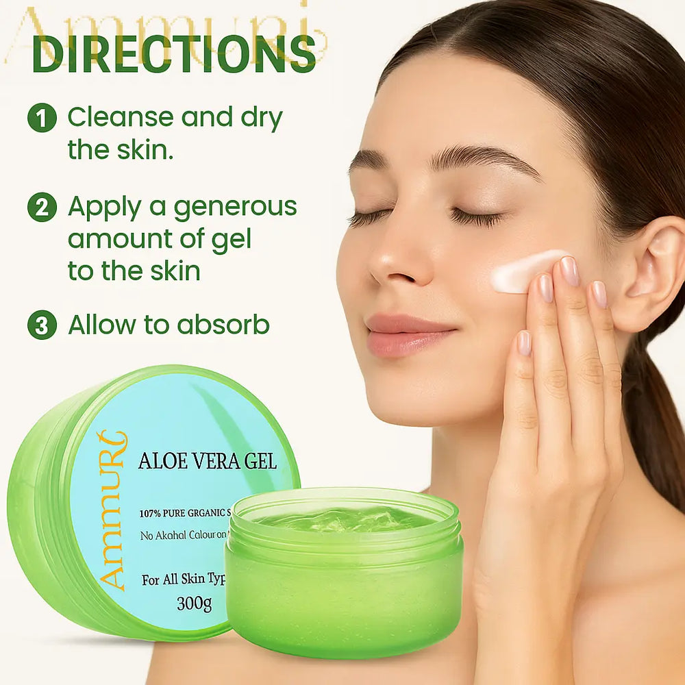 Ammuri Organic Aloe Vera Gel for Psoriasis - 300g Ammuri Skincare