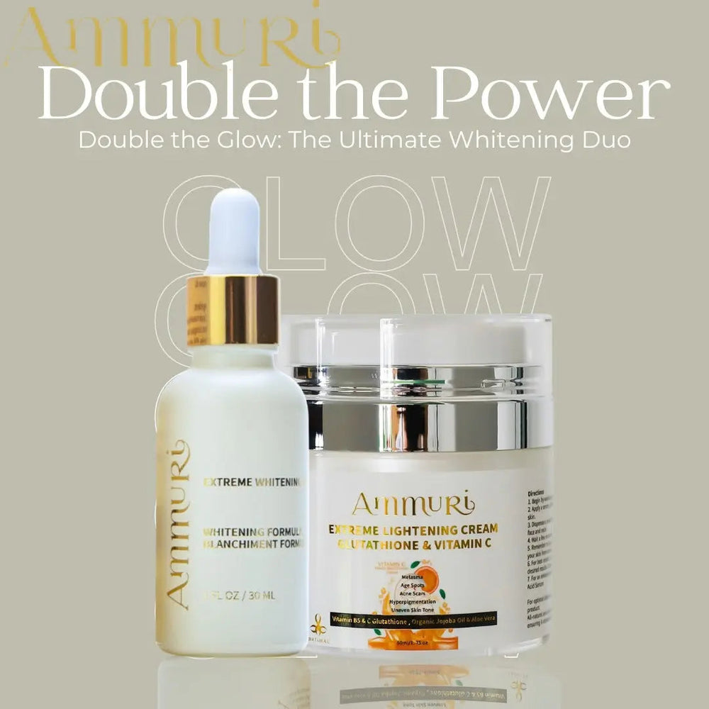 Ammuri Brightening Cream and Serum Duo for radiant-looking skin