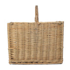 Antique Wash Open End Wicker Basket