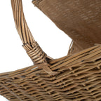 Antique Wash Open End Wicker Basket