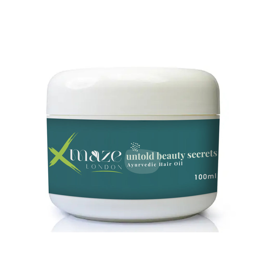 Xmaze Ayurvedic Hair Oil Nourishing Blend for Robust, Healthy Hair | Reduces Hair Loss, Prevents Dandruff, and Enhances Scalp Health | 100% Natural Formula for Hair Care Excellence (100ml).