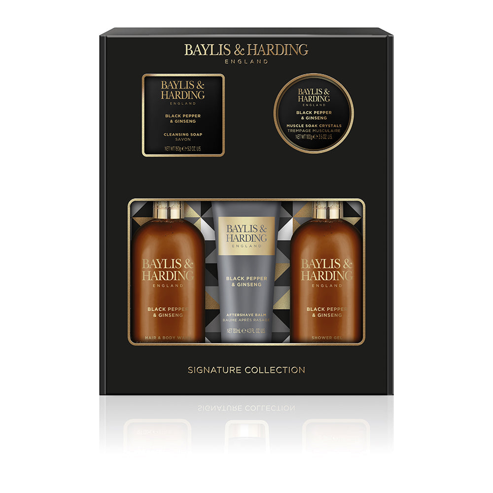 Baylis & Harding Men's Signature Collection Black Pepper & Ginseng Perfect Grooming Gift Pack - Vegan Friendly Secondary image