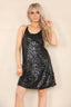 Black-sequin-mini-dress