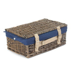 Red Hamper Double Steamed Wicker Picnic Basket
