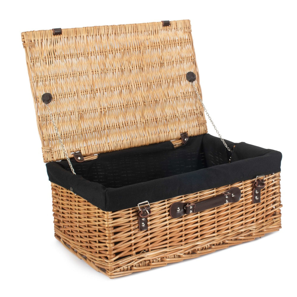 Red Hamper 55cm Buff Empty Picnic Basket