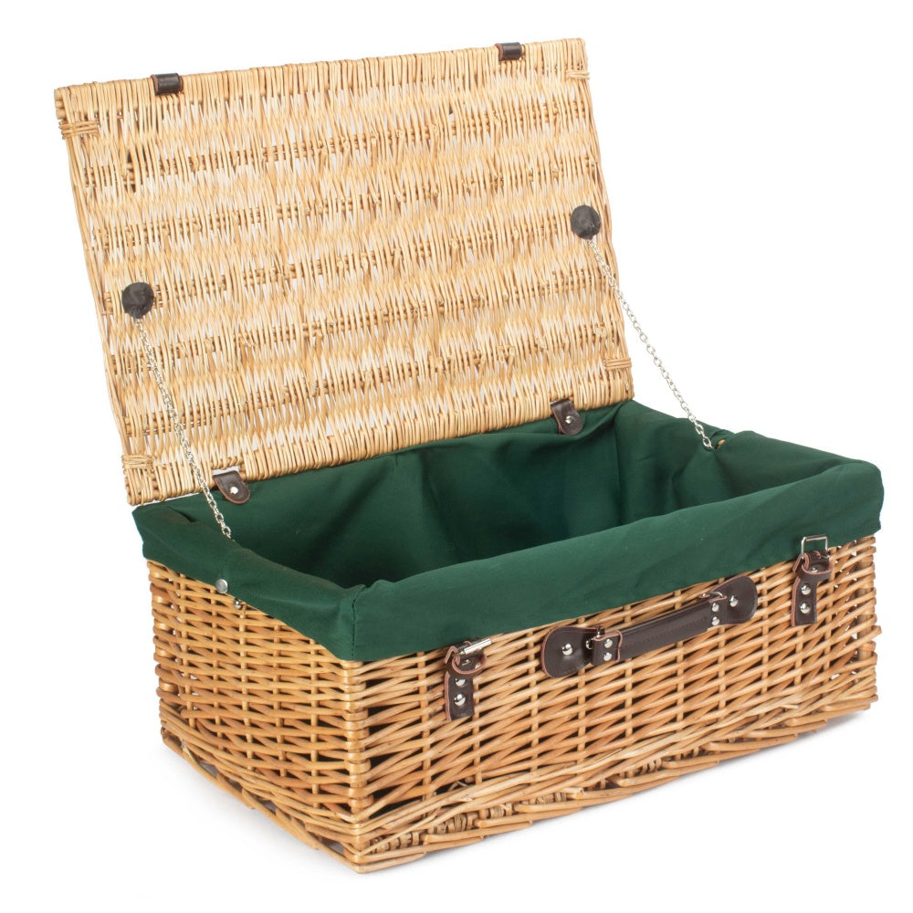 Red Hamper 55cm Buff Empty Picnic Basket Main image