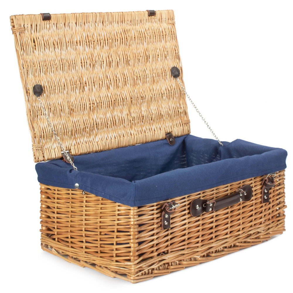 Red Hamper 55cm Buff Empty Picnic Basket