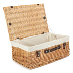 Red Hamper 55cm Buff Empty Picnic Basket