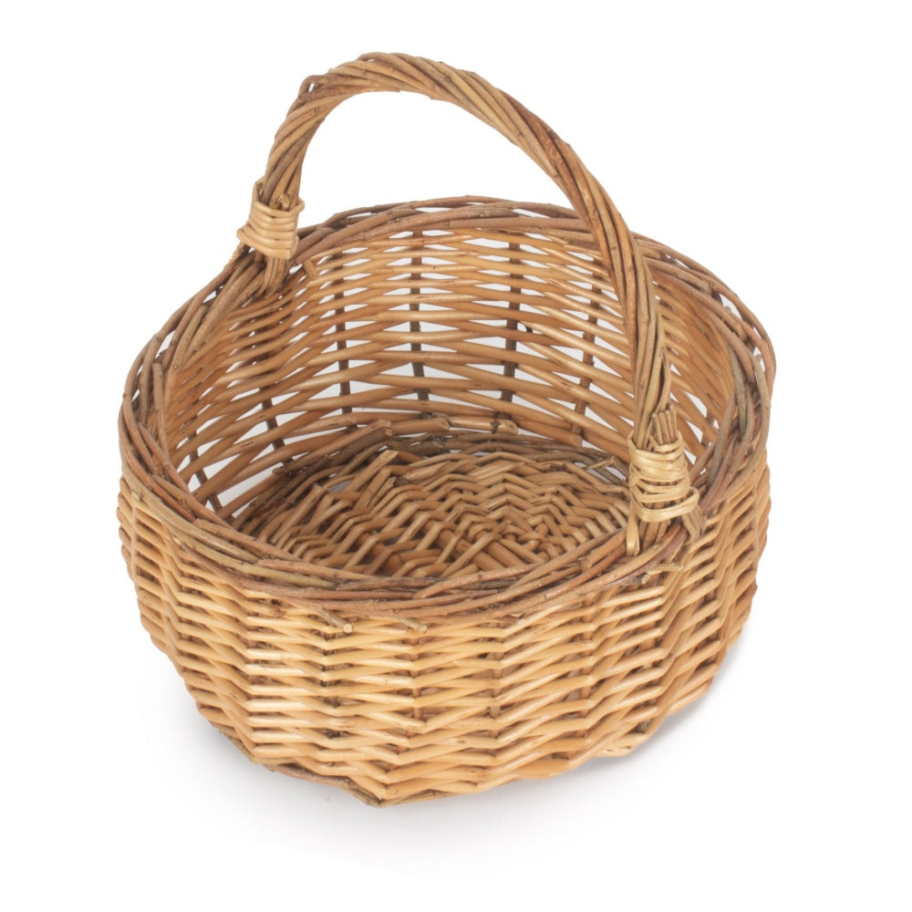 Two Tone Mini Wicker Shopper Basket Secondary image
