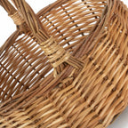 Two Tone Mini Wicker Shopper Basket