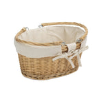 Red Hamper Medium Swing Handle Wicker Shopping Basket