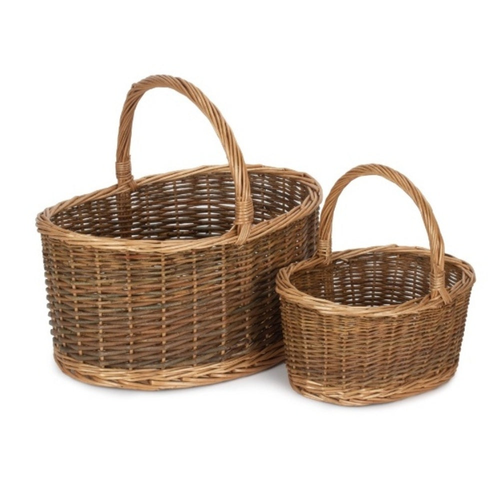 Childs Country Oval Wicker Shopping Basket Unlined
