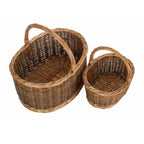 Childs Country Oval Wicker Shopping Basket Unlined
