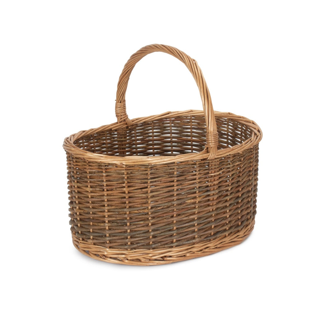 Childs Country Oval Wicker Shopping Basket Unlined
