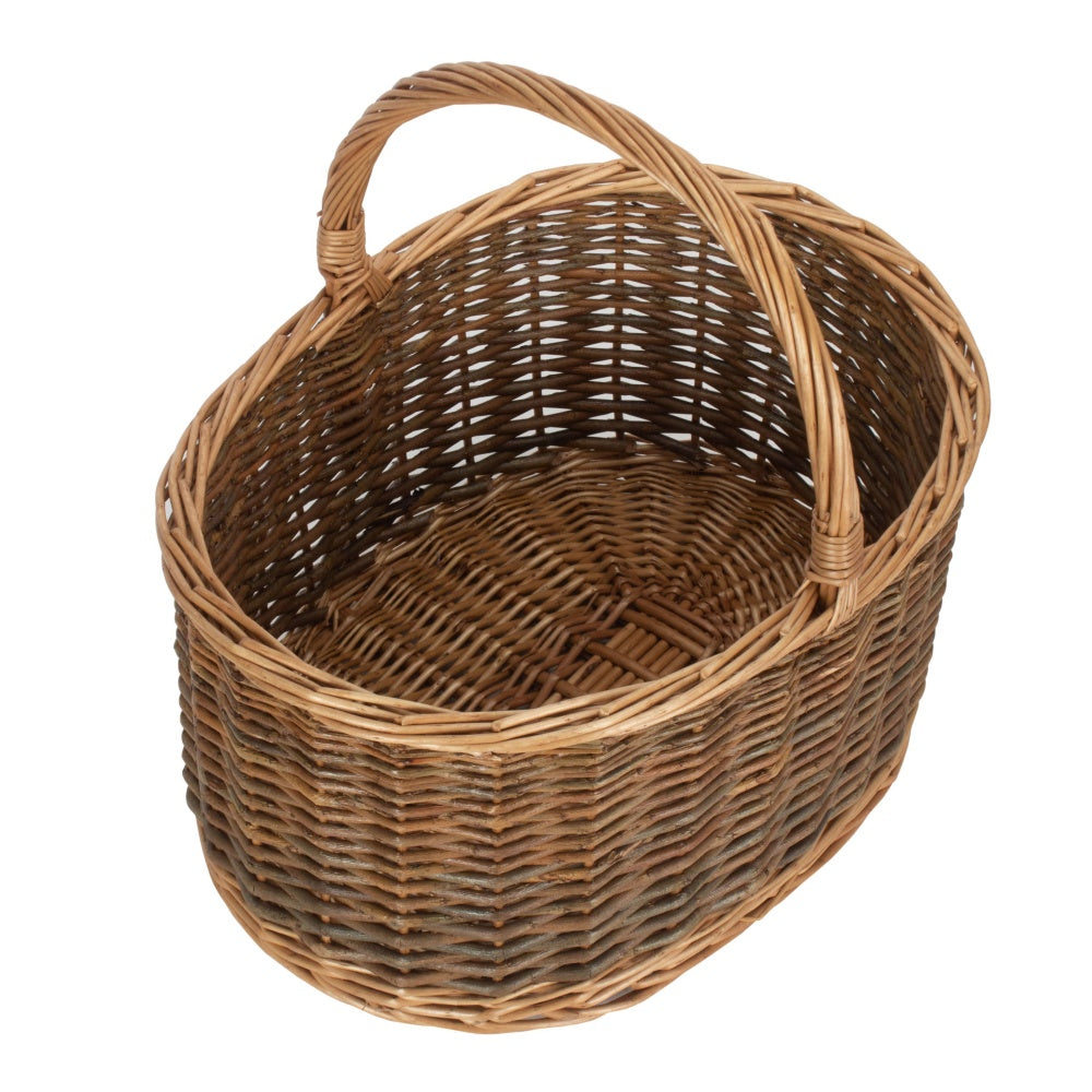 Childs Country Oval Wicker Shopping Basket Unlined