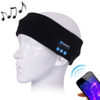 Knitted Bluetooth Headsfree Sport Music Headband with Mic for iPhone / Samsung and Other Bluetooth Devices(Black)