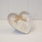 Medium Heart Plate with Bow Detail