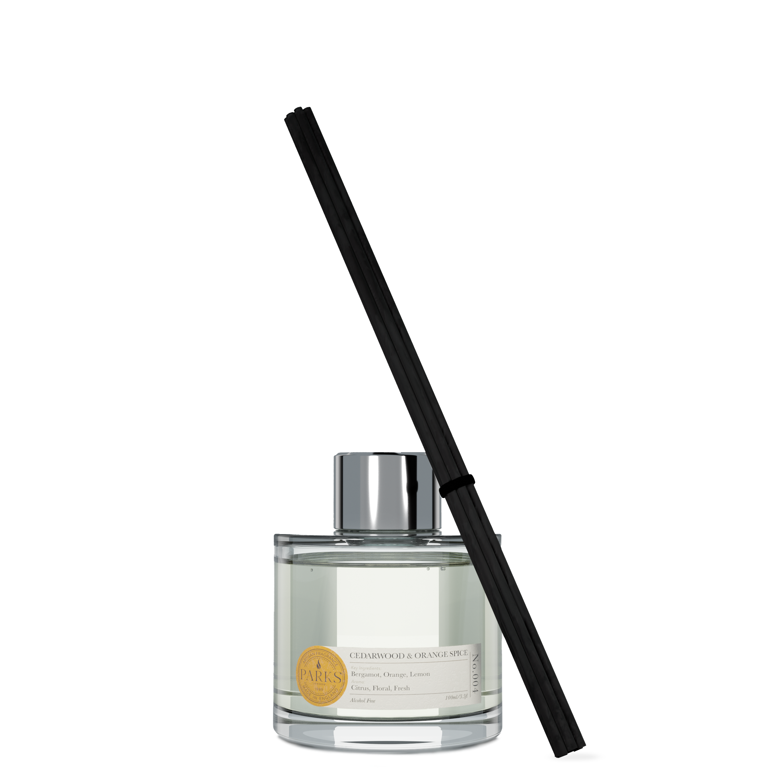 Parks London Home Collection 100ml diffuser - Cedarwood and Orange Spice Main image