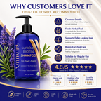 Ammuri Biotin Shampoo customer trust and product benefits graphic