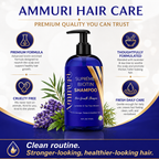 Ammuri Hair Care routine for clean, stronger-looking and healthier-looking hair