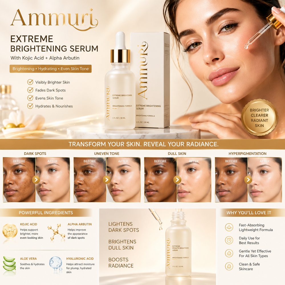 Ammuri Extreme Whitening Brightening Serum - Nourishing and Hydrating Serum
