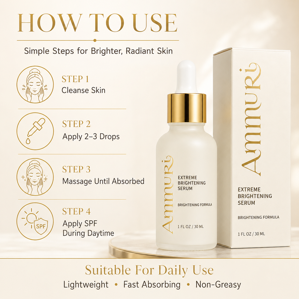 Ammuri Extreme Whitening Brightening Serum - Nourishing and Hydrating Serum