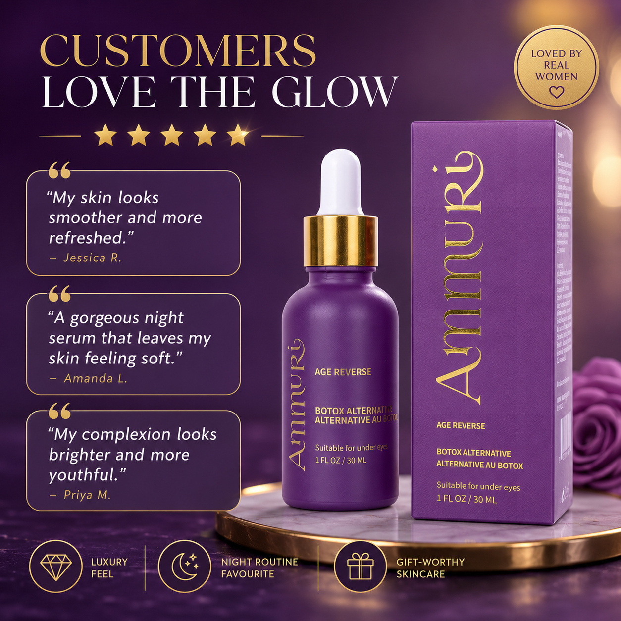 Ammuri Retinol 5% + Age Reverse Peptide Duo – Advanced Day & Night Anti-Ageing Routine
