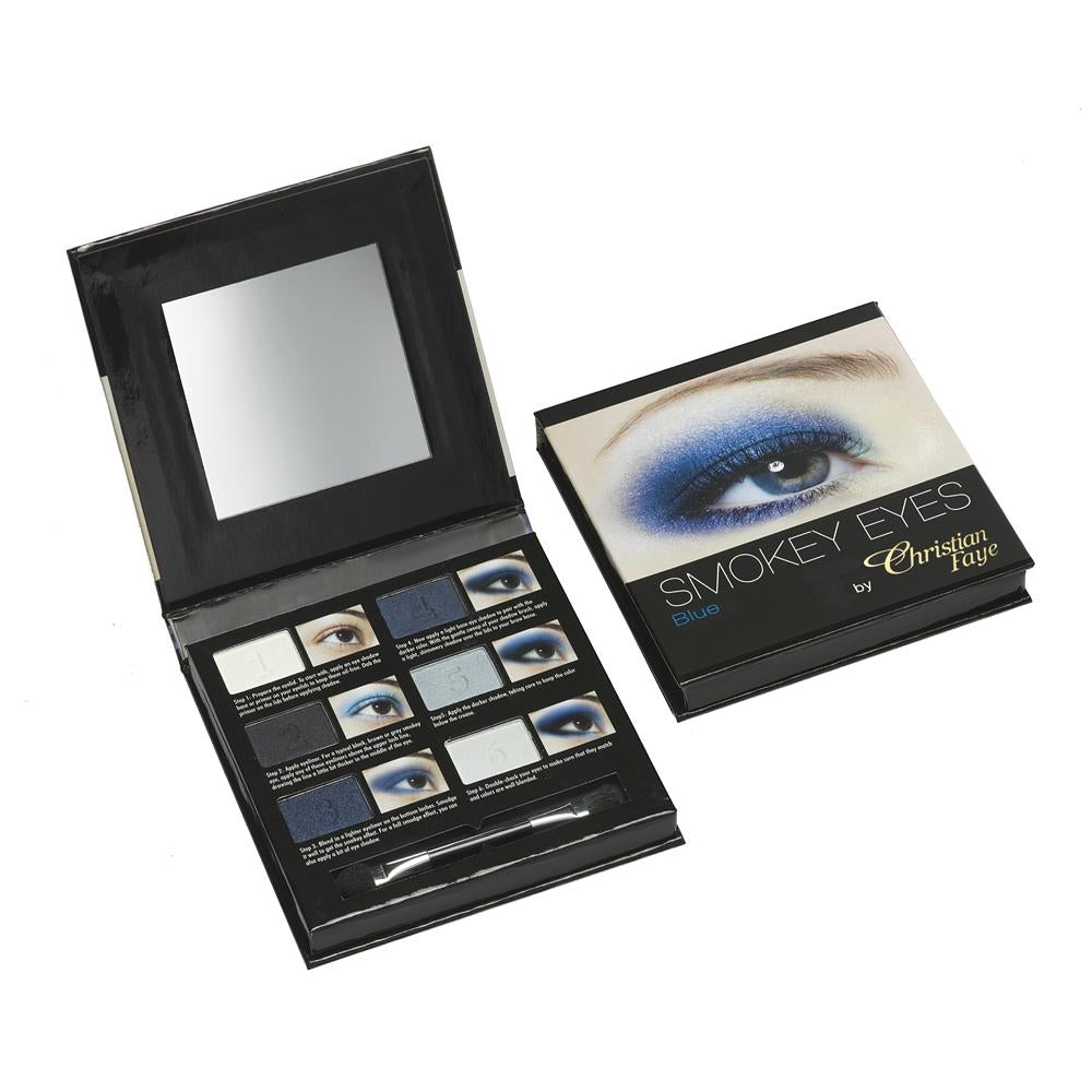 Christian Faye Smokey Eye 6 Colour Palette in Blue Main image