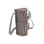 Single Bottle and 2 Cartridge Glass Carrier With Shoulder Strap