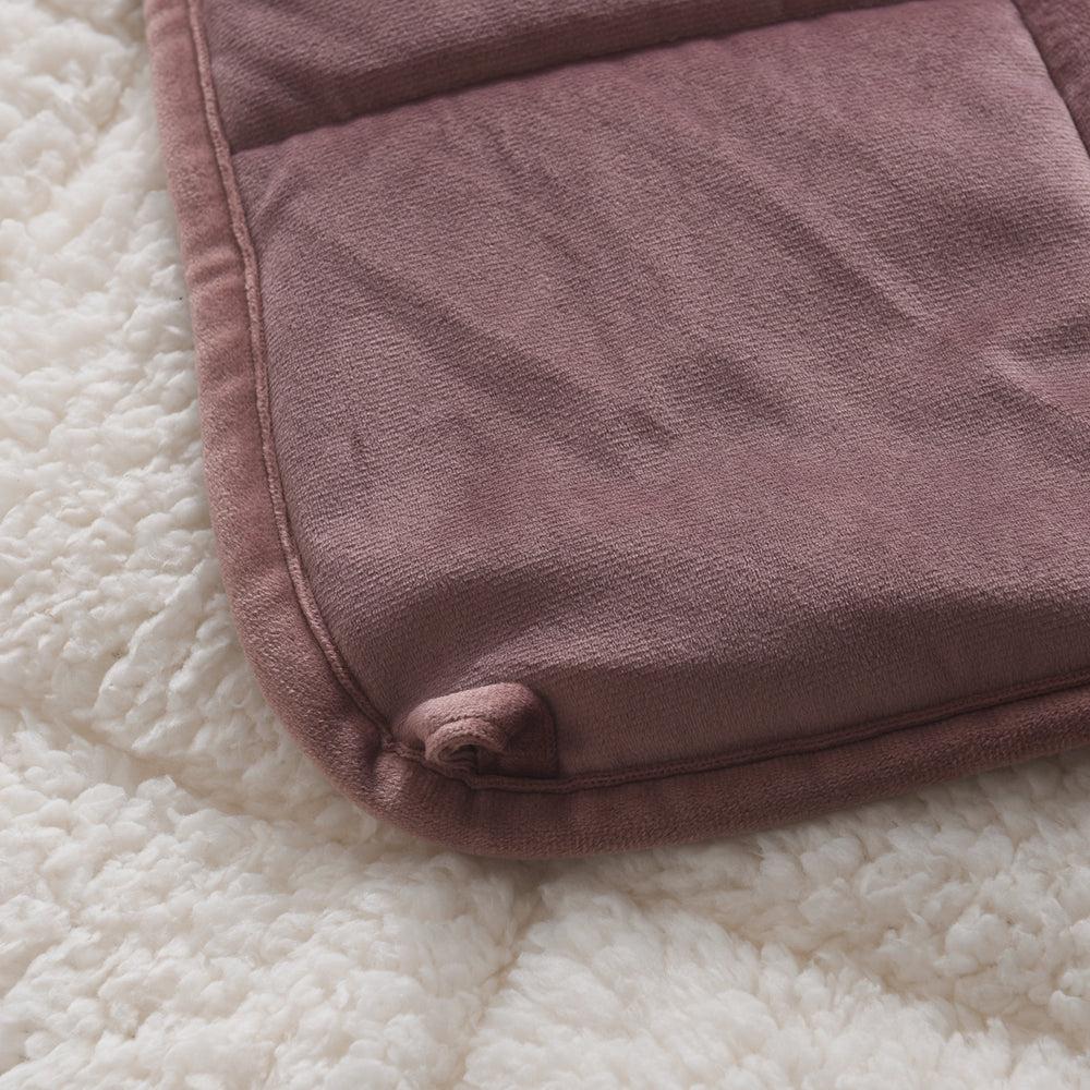 SHERPA FLEECE WEIGHTED BLANKET PLUSH VELVET SOFT WARM SENSORY ANXIETY AUTISM