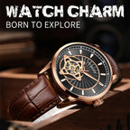 OCHSTIN 62001C Master Series Hollow Mechanical Men Watch(Black)