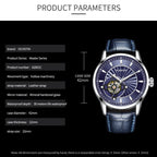 OCHSTIN 62001C Master Series Hollow Mechanical Men Watch(Black)