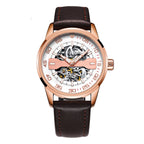 OCHSTIN 62002A Master Series Hollow Mechanical Men Watch(Rose Gold-White)