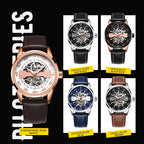 OCHSTIN 62002A Master Series Hollow Mechanical Men Watch(Rose Gold-White)