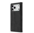 For iPhone 18 Pro / 17 Pro LC.IMEEKE Strong Magnetism Microfiber Leather Phone Case(Black)