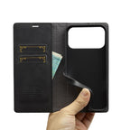 For iPhone 18 Pro / 17 Pro LC.IMEEKE Strong Magnetism Microfiber Leather Phone Case(Black)