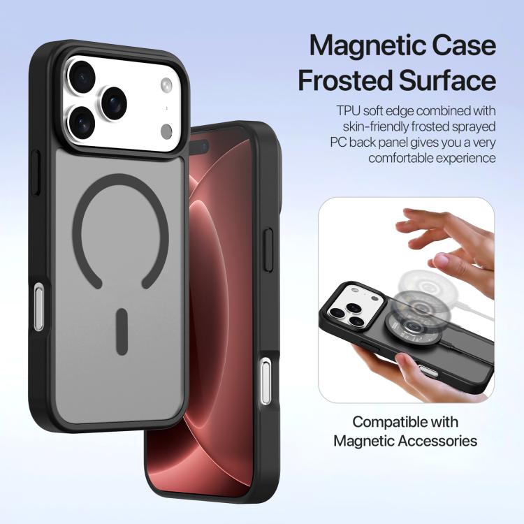 For iPhone 18 Pro DUX DUCIS Lawa Series 2 in 1 Wallet Zipper Detachable MagSafe Phone Case with Lanyard(Black)