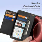 For iPhone 18 Pro DUX DUCIS Lawa Series 2 in 1 Wallet Zipper Detachable MagSafe Phone Case with Lanyard(Black)