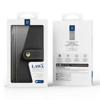 For iPhone 18 Pro DUX DUCIS Lawa Series 2 in 1 Wallet Zipper Detachable MagSafe Phone Case with Lanyard(Black)