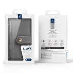 For iPhone 18 Pro DUX DUCIS Lawa Series 2 in 1 Wallet Zipper Detachable MagSafe Phone Case with Lanyard(Grey)