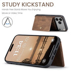 For iPhone 18 Pro / 17 Pro JEEHOOD J01 Retro Magnetic Detachable Wallet Phone Case(Brown)