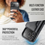 For iPhone 18 Pro / 17 Pro MAGKING K2 Series MagSafe RFID Card Bag Detachable Phone Case(Black)