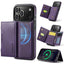 For iPhone 18 Pro / 17 Pro MAGKING K2 Series MagSafe RFID Card Bag Detachable Phone Case(Purple)