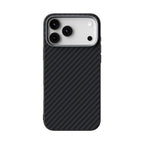 For iPhone 18 Pro / 17 Pro ABEEL C Carbon Fiber Series 6D Micro Relief MagSafe Phone Case(Black)