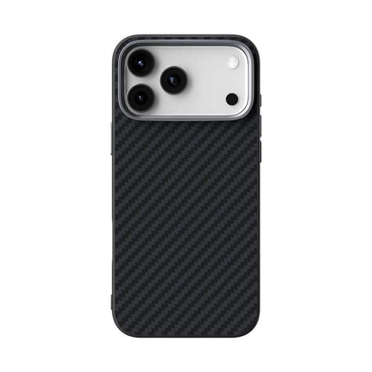 For iPhone 18 Pro / 17 Pro ABEEL C Carbon Fiber Series 6D Micro Relief MagSafe Phone Case(Black)